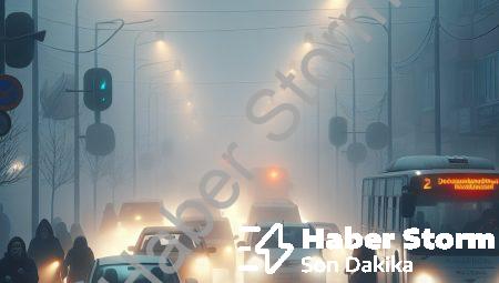 Denizli’de Sürücülerin Kâbusu: Yoğun Sis Görüş Mesafesini 10 Metreye Düşürdü