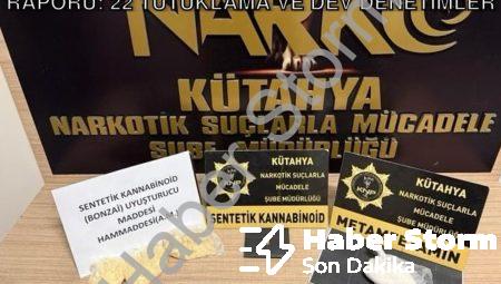 Kütahya Emniyeti’nden Suçla Mücadele Raporu: 22 Tutuklama ve Dev Denetimler