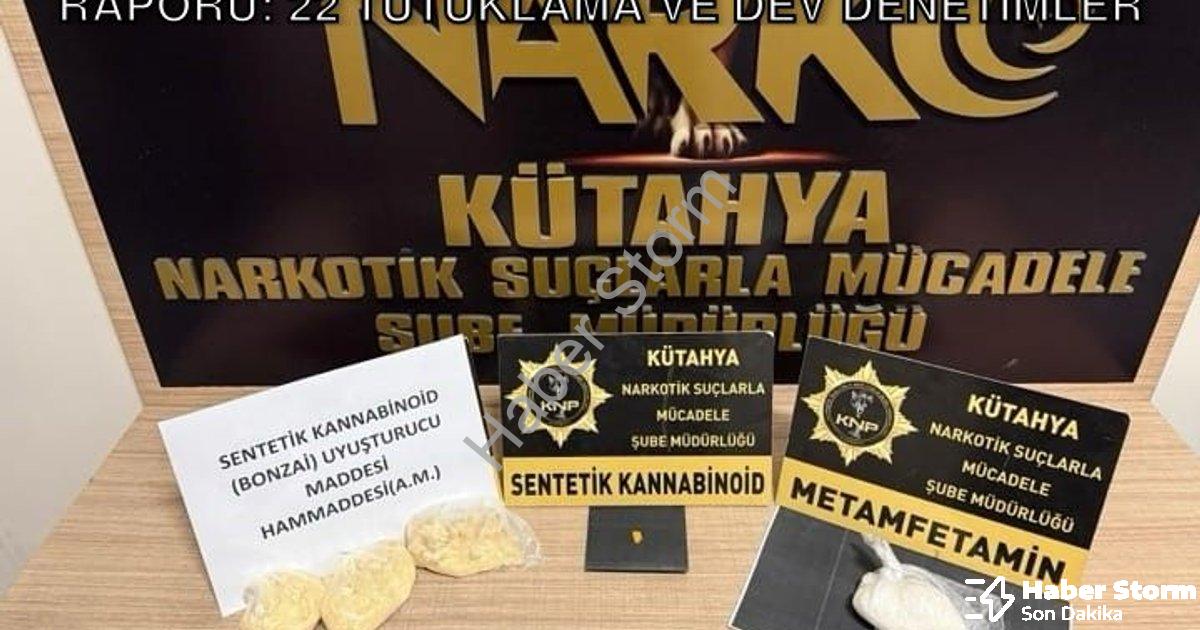 "Kütahya Emniyeti'nden Suçla Mücadele Raporu: 22 Tutuklama ve Dev Denetimler" başlıklı haber için fo