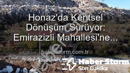 Honaz’da Kentsel Dönüşüm Sürüyor: Emirazizli Mahallesi’ne Estetik Dokunuşlar