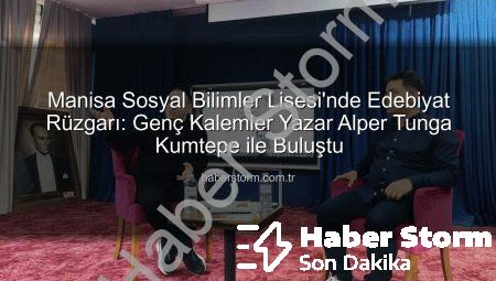 Manisa Sosyal Bilimler Lisesi’nde Edebiyat Rüzgarı: Genç Kalemler Yazar Alper Tunga Kumtepe ile Buluştu