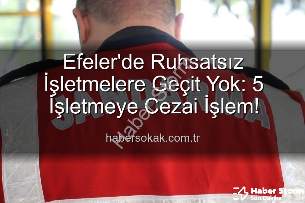 Efeler'de ruhsatsız işletmeler - Efeler'de Halkın Huzuru İçin Denetimler Sıkılaştı: Ruhsatsız 5 İşletmeye İşlem Yapıldı