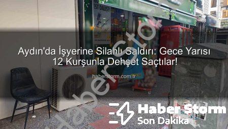 Aydın’da İşyerine Silahlı Saldırı: Gece Yarısı 12 Kurşunla Dehşet Saçtılar!